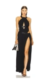 Cult Gaia Akshara Gown In 黑色