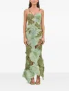 Cult Gaia Alba Gown In Green