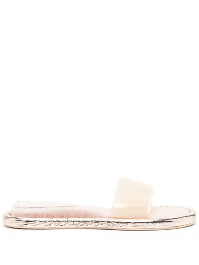 Cult Gaia Aldari Transparent Mules In Pink