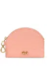 Cult Gaia Aleta Zip-up Card Holder In Pink