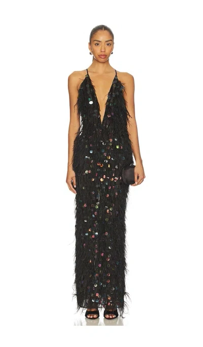 Cult Gaia Almira Gown In Black