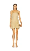 Cult Gaia Alonza Knit Dress In Gold