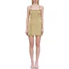 Cult Gaia Alonza Metallic Floral Appliqué Sweater Minidress