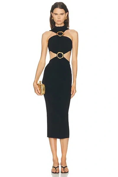 Cult Gaia Ambar Knit Dress In Black