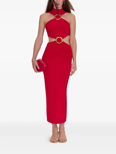 Cult Gaia Ambar Maxi Dress In Red