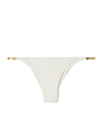 Cult Gaia Amberae Embellished Bikini Briefs In White