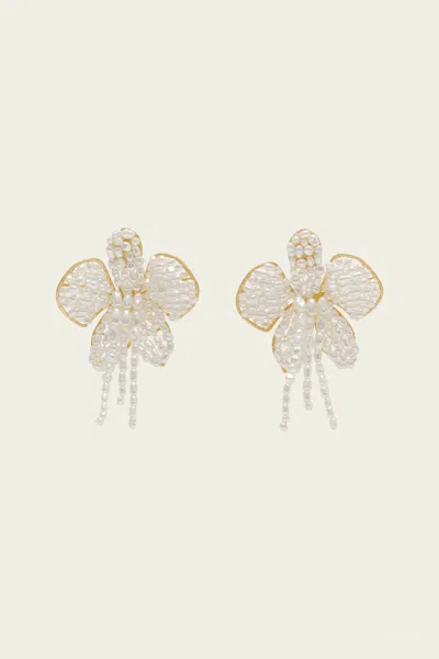 Cult Gaia Amina Earrings In Pearl