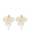 Cult Gaia Amina Imitation Pearl Flower Statement Earrings In Gold