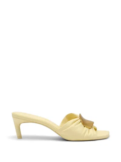 Cult Gaia Amina Sandals Buttercream In Yellow