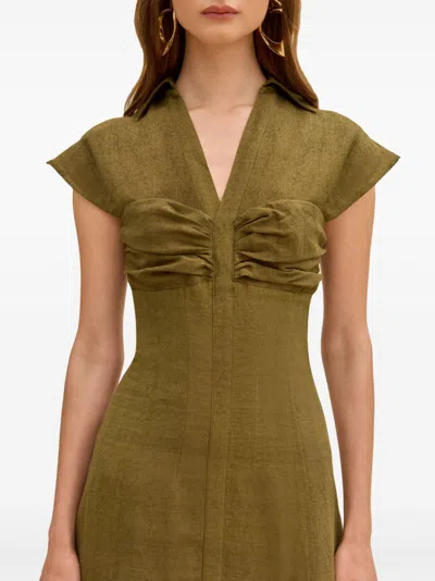 Cult Gaia Amora Midi Dress In Green