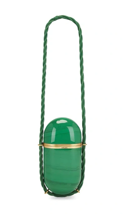 Cult Gaia Amulet Clutch In Deep Basil