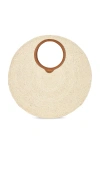 Cult Gaia Amun Oversized Raffia Shoulder Bag In Brown