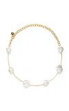 CULT GAIA ANDIE BEADED GOLD-TONE NECKLACE