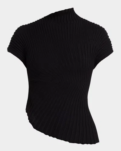 CULT GAIA ANNEMIE ASYMMETRICAL KNIT TOP