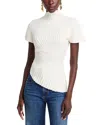 Cult Gaia Annemie Knit Top In Off White