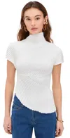 Cult Gaia Annemie Knit Top Off White