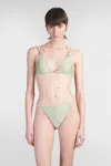 Cult Gaia Anoki Bikini Top In Green