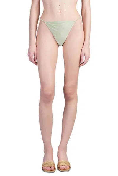 Cult Gaia Anoki Elasticated Straps Bikini Bottoms In Green
