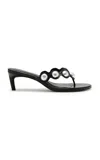 Cult Gaia Anora Leather Sandals In Multi