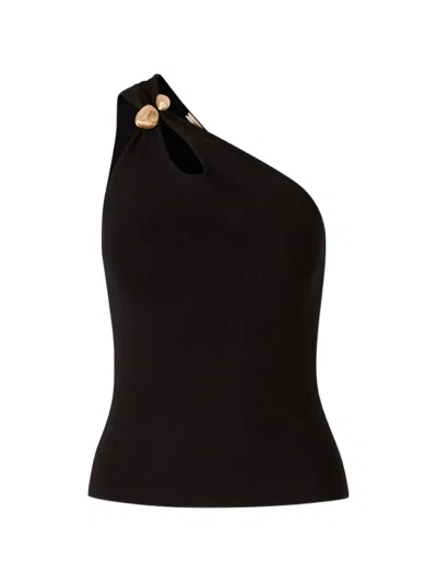Cult Gaia Anouk Knit Top In Black