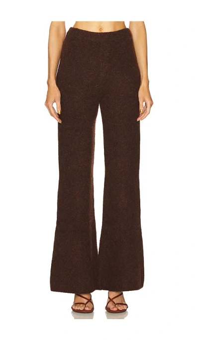 Cult Gaia Antico Knit Pant In Cognac
