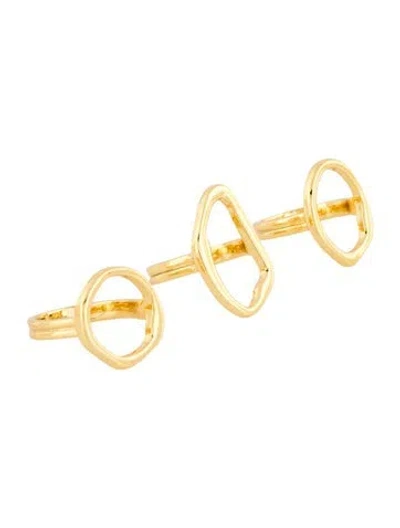 Pre-owned Cult Gaia Anya Ring Set In Multi