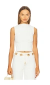 Cult Gaia Anzu Knit Top In White