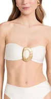 Cult Gaia Women's Aradhya Bandeau Bikini Top In Off White