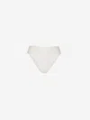 Cult Gaia Pisa High-waisted Bikini Bottoms In Blanc
