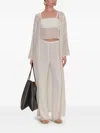 Cult Gaia Long-sleeved Cardigan In White