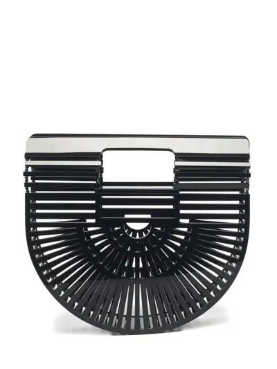 Pre-owned Cult Gaia Ark Semi-circular Clutch Bag In Black