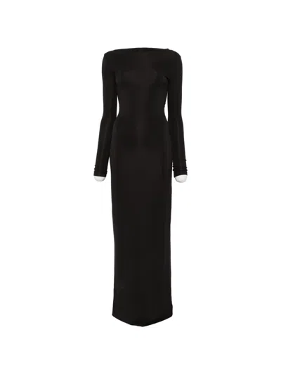 Cult Gaia Armand Long-sleeve Maxi Dress In Black