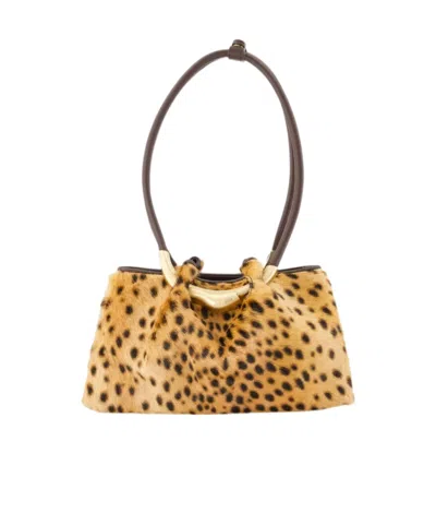 Cult Gaia Asa Pattern Shoulder Bag In Multi