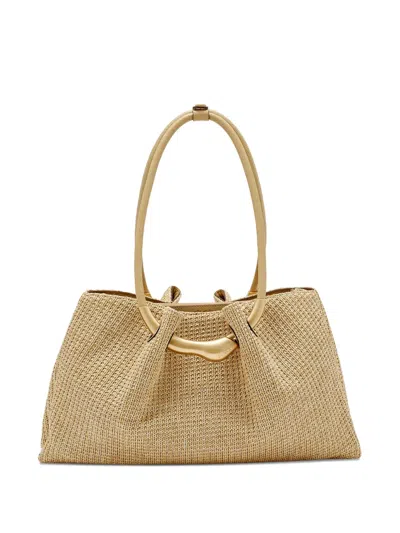 Cult Gaia Asa Ring-handle Tote Bag In Neutral