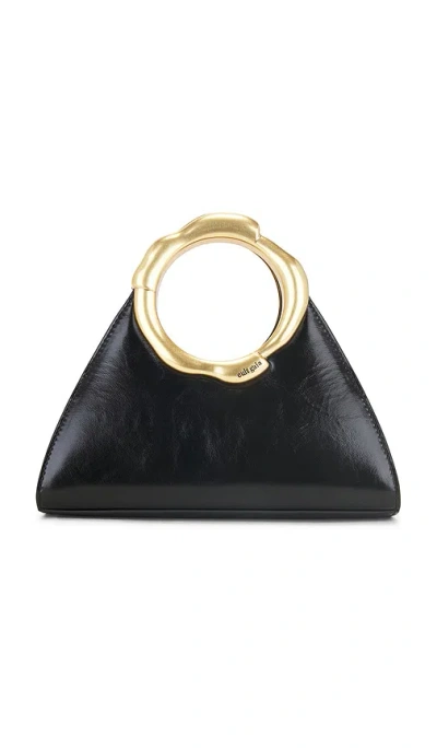 Cult Gaia Asa Top Handle Bag In Black