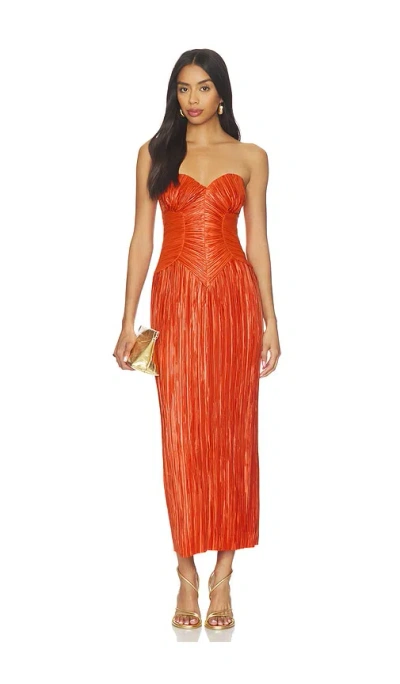 Cult Gaia Ashika Dress In Orange