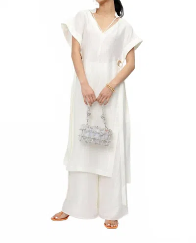 Cult Gaia Aston Tunic Top In Off White In Beige