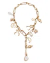 Cult Gaia Astrid Mixed Charm Adjustable Necklace, 22 In Gold