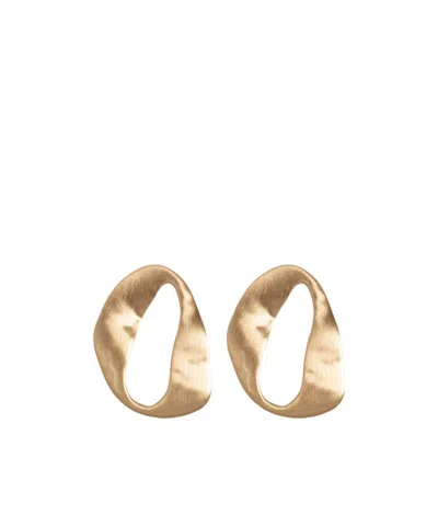 Cult Gaia Asymmetrical Earrings In Gold