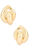 Cult Gaia Audrina Earring In Brushed Brass