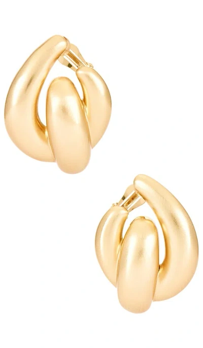 Cult Gaia Audrina Earring In Brushed Brass