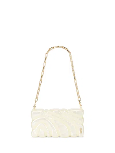 Cult Gaia Aura Bag In White