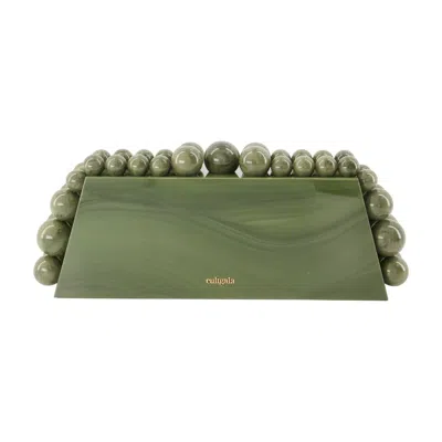 Cult Gaia Eos Lungo Clutch In Green