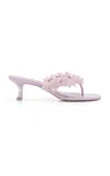 Cult Gaia Avery Floral Sandals In Purple