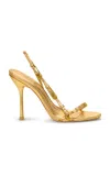 Cult Gaia Aydi Leather Sandals In Gold