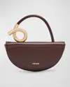 Cult Gaia Azariah Leather Coil Top-handle Bag In Espresso