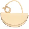 Cult Gaia Azariah Coil Leather Top-handle Bag In Neutral