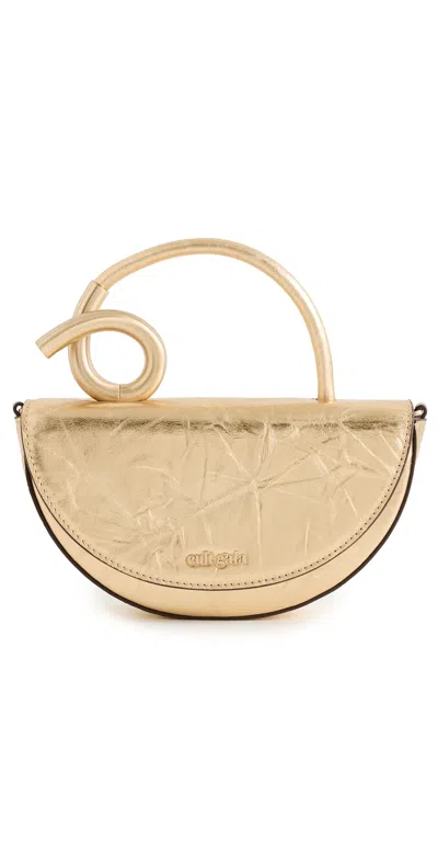 Cult Gaia Azariah Nano Crossbody Bag Brass In Gold