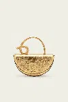 Cult Gaia Azariah Nano Crossbody Bag In Brass
