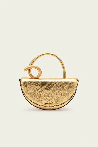 Cult Gaia Azariah Nano Crossbody Bag In Brass